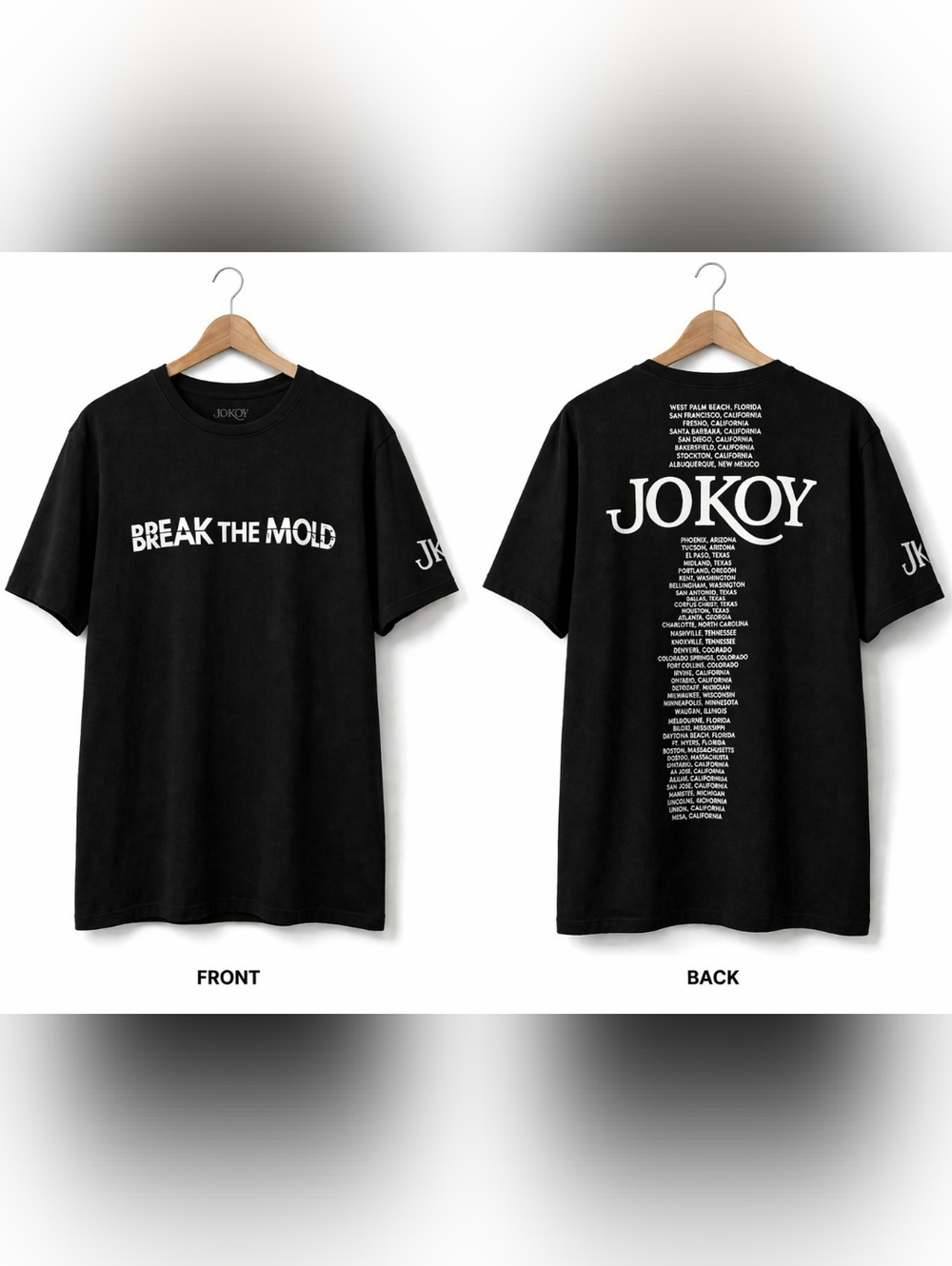 Jo Koy Break The Mold World Tour Graphic T-Shirt‎ Mens Black Short Sleeve Tee